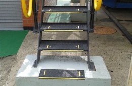 Galvanized tread installation 1